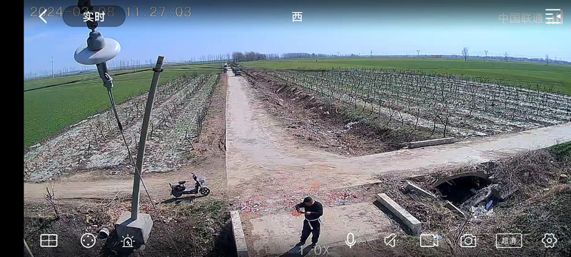 召陵区邓襄镇韩店村后地4G太阳能安装现场