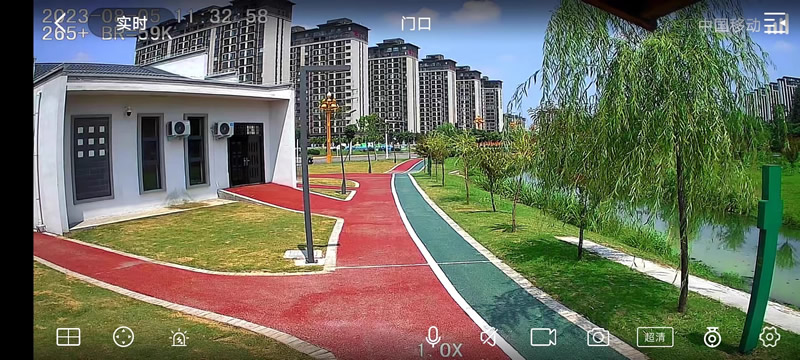 漯河市高新区公园4G无线球机实拍