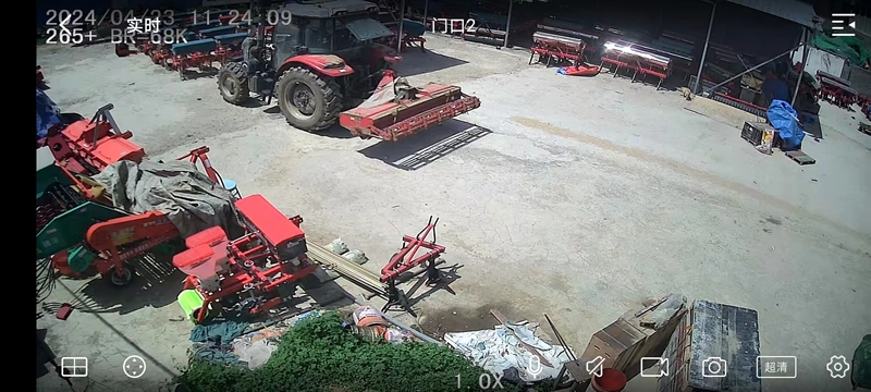 漯河市邓襄镇君彩农机公司手机监控摄像头安装实例效果